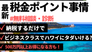 クレカ納税でビジネスクラスで無料ハワイ旅行する方法徹底解説